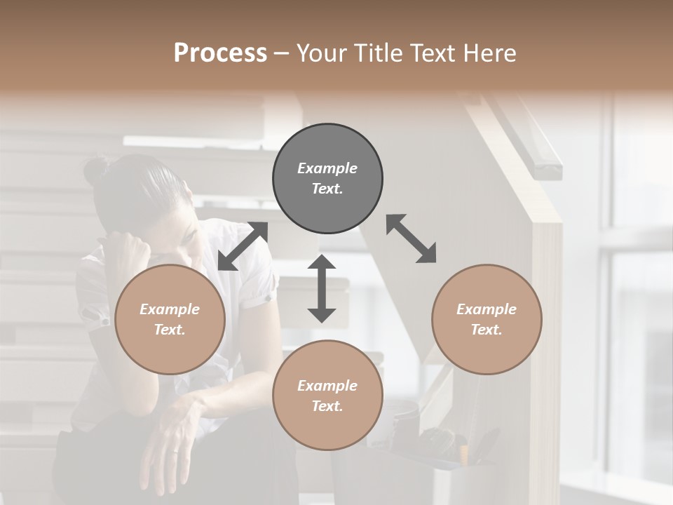 Depression One Person Waiting PowerPoint Template