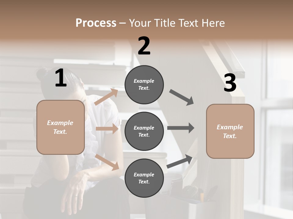 Depression One Person Waiting PowerPoint Template