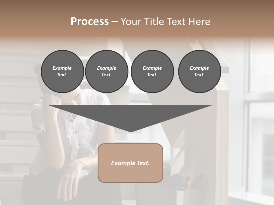 Depression One Person Waiting PowerPoint Template