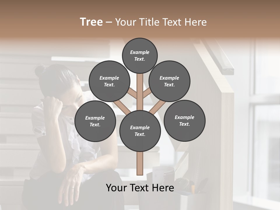 Depression One Person Waiting PowerPoint Template