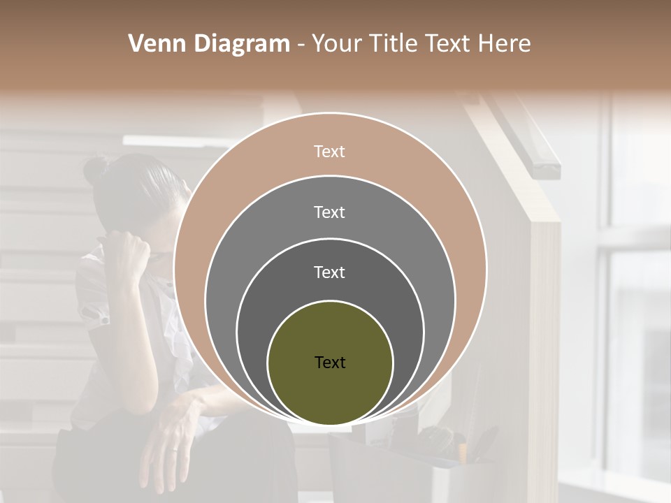 Depression One Person Waiting PowerPoint Template