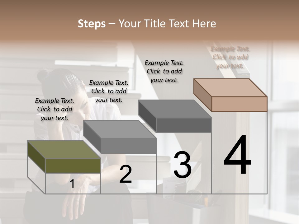 Depression One Person Waiting PowerPoint Template