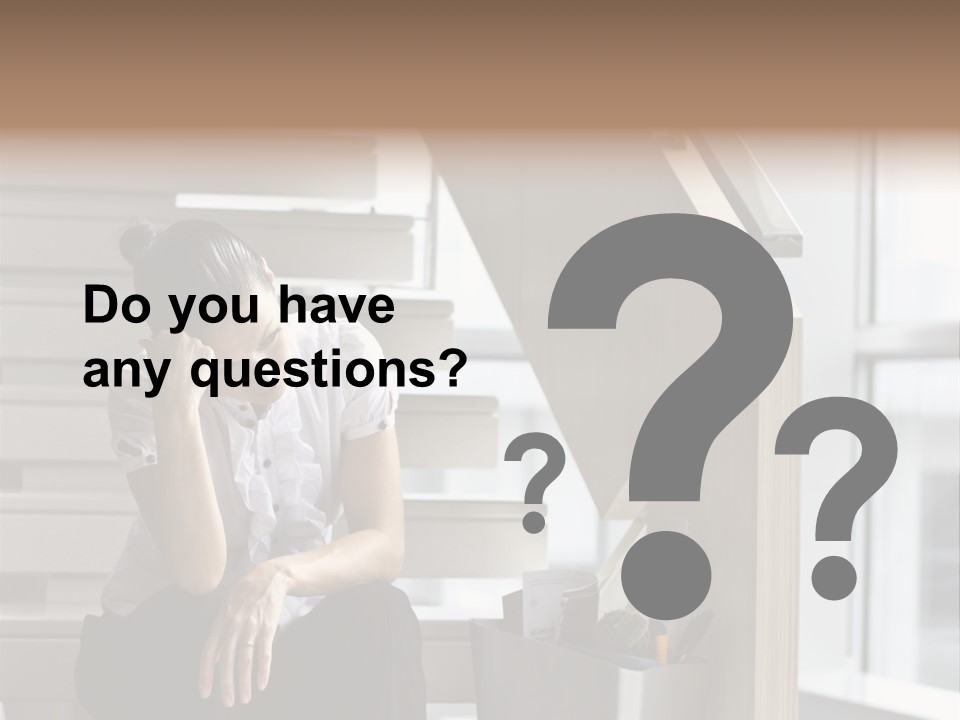 Depression One Person Waiting PowerPoint Template