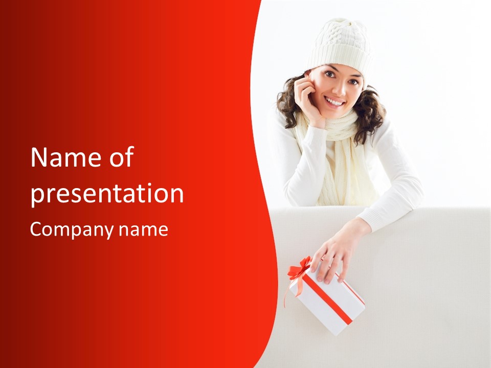 Hat Seasonal People PowerPoint Template