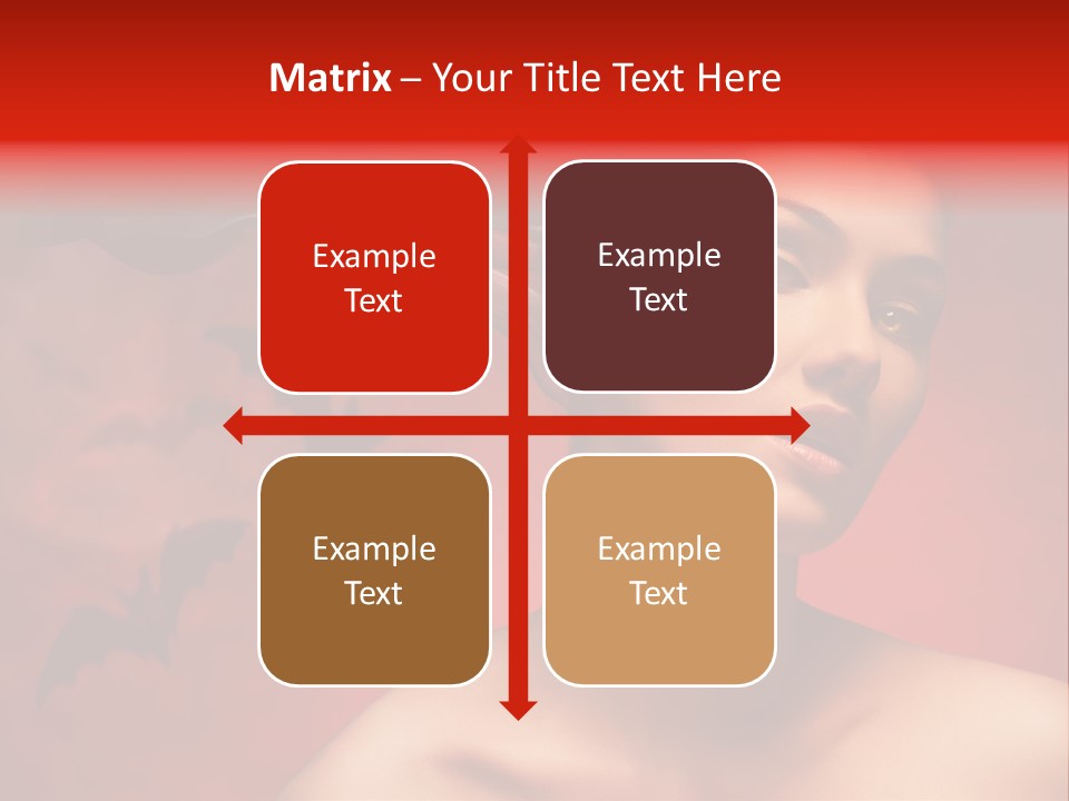 Caucasian Cruel Female PowerPoint Template