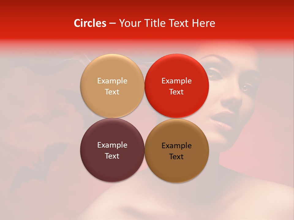 Caucasian Cruel Female PowerPoint Template