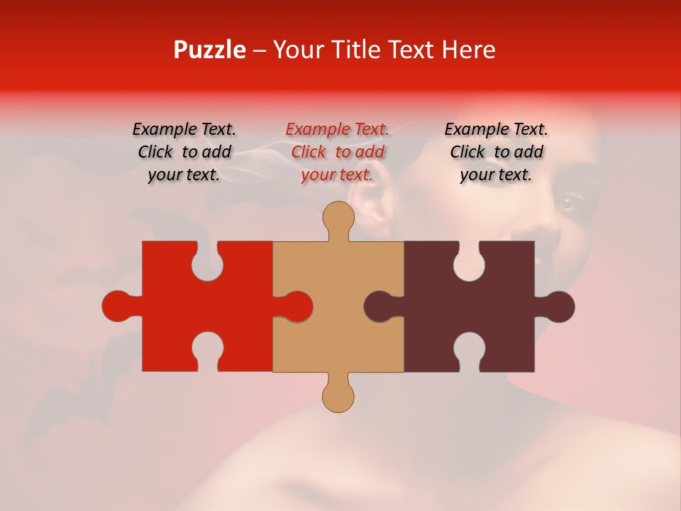 Caucasian Cruel Female PowerPoint Template