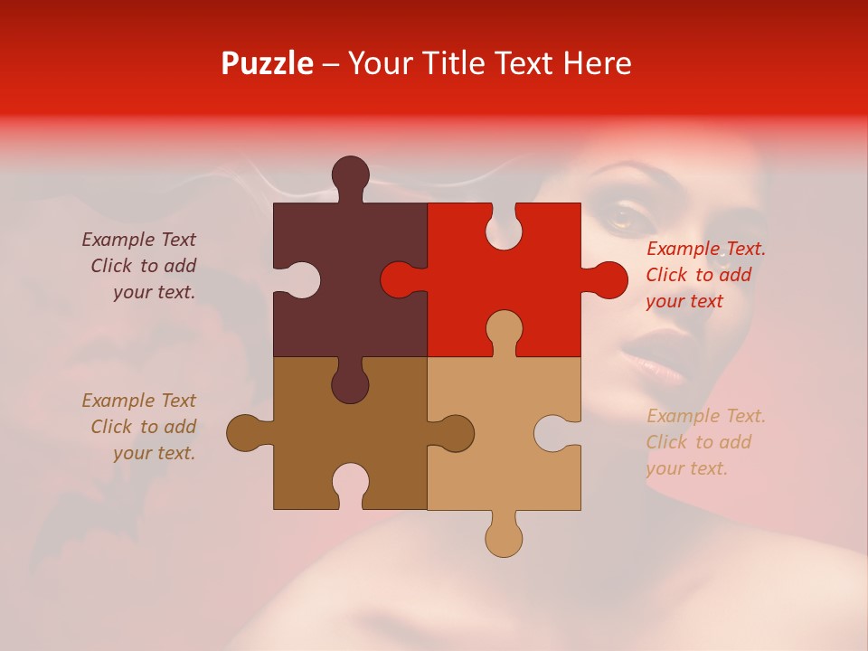 Caucasian Cruel Female PowerPoint Template