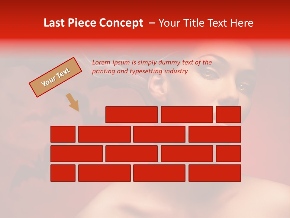 Caucasian Cruel Female PowerPoint Template