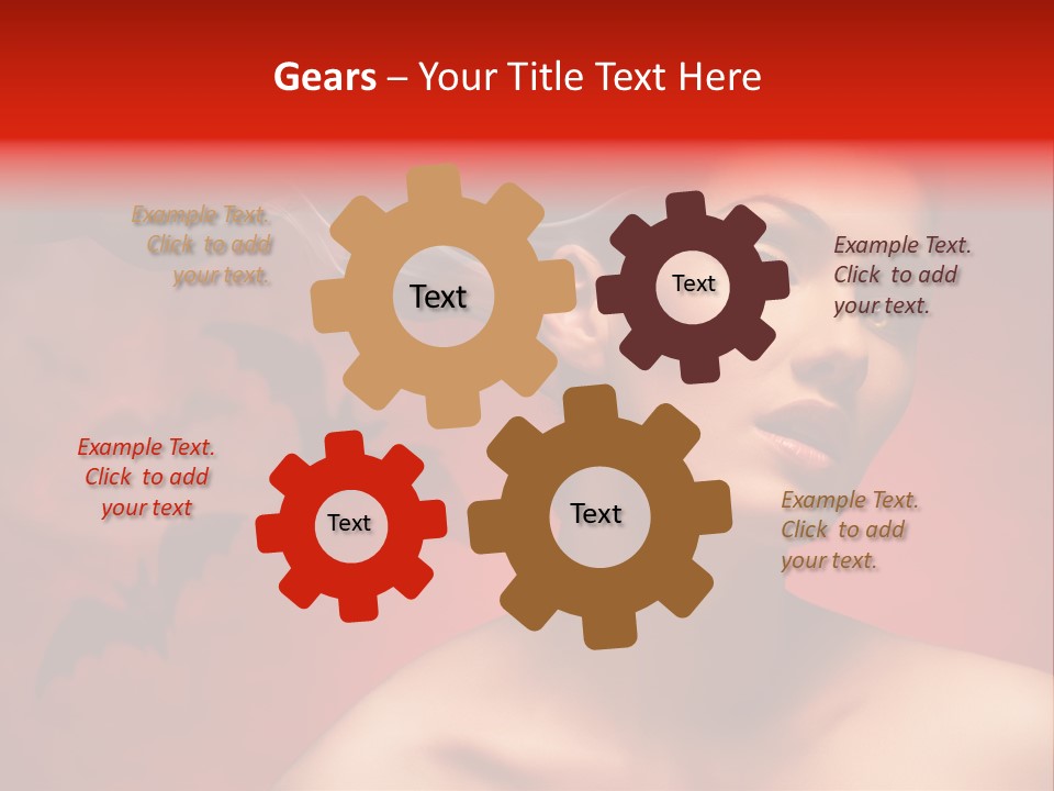 Caucasian Cruel Female PowerPoint Template