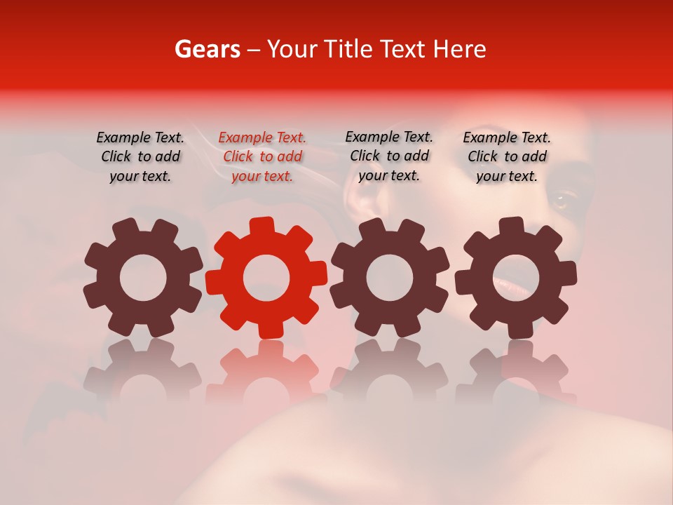 Caucasian Cruel Female PowerPoint Template