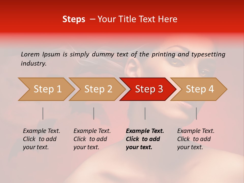 Caucasian Cruel Female PowerPoint Template