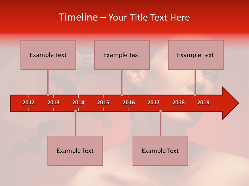 Caucasian Cruel Female PowerPoint Template
