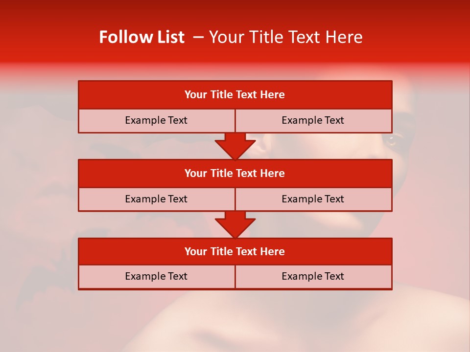 Caucasian Cruel Female PowerPoint Template