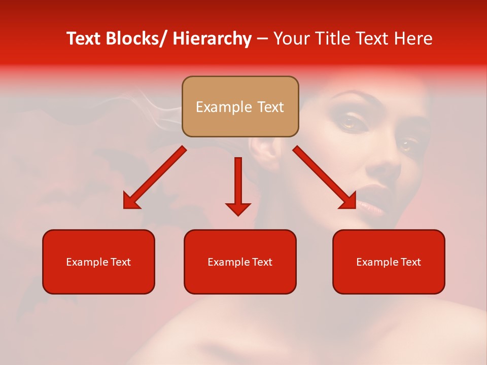 Caucasian Cruel Female PowerPoint Template