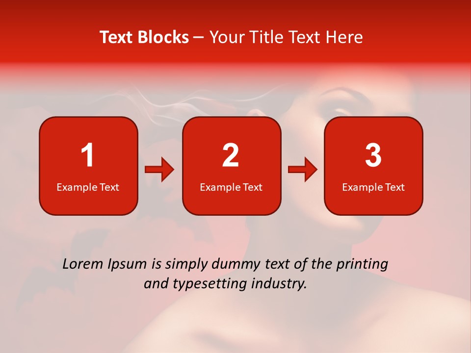 Caucasian Cruel Female PowerPoint Template