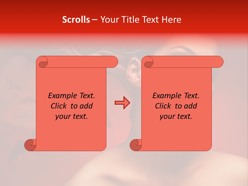 Caucasian Cruel Female PowerPoint Template