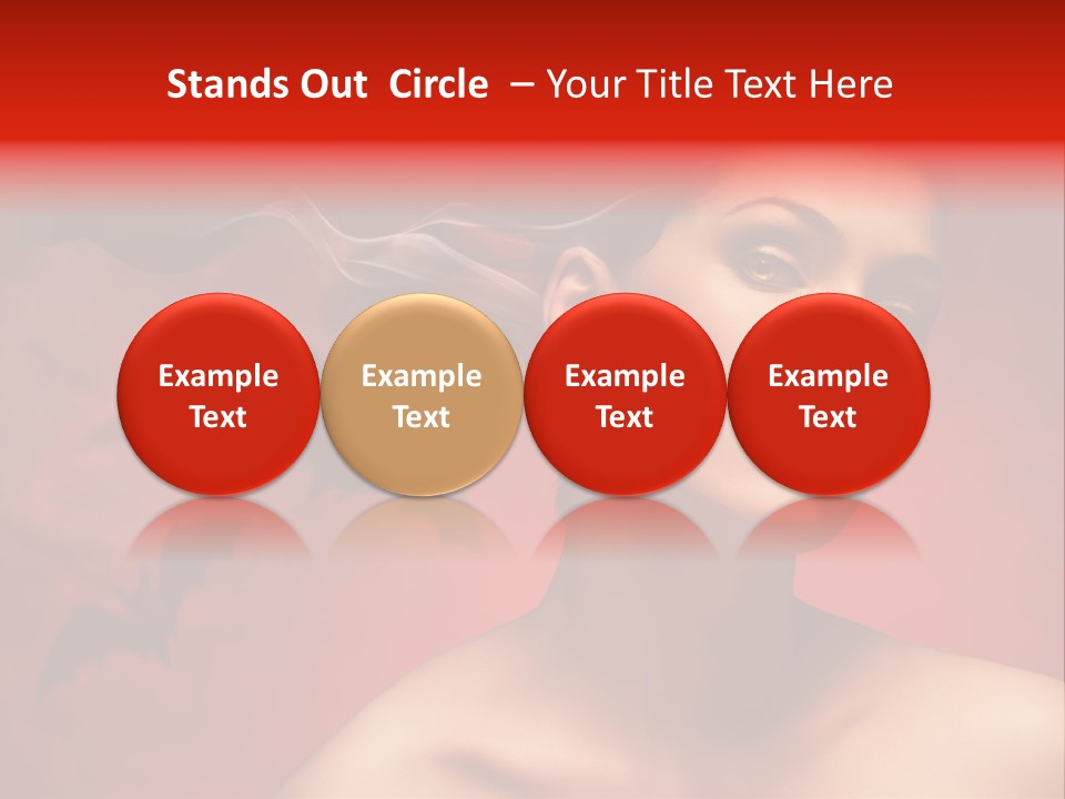 Caucasian Cruel Female PowerPoint Template