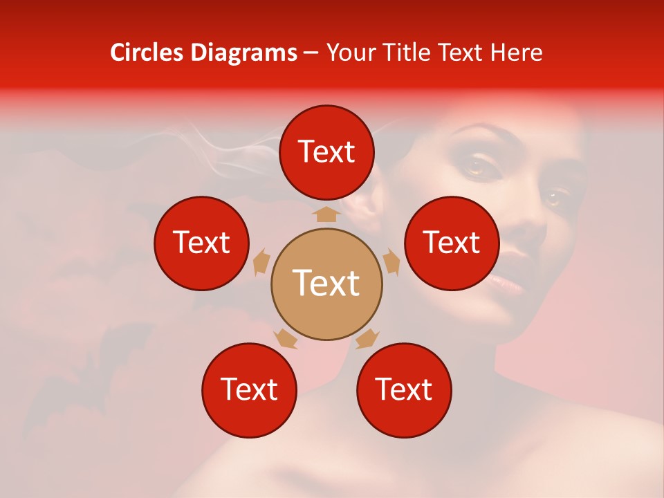 Caucasian Cruel Female PowerPoint Template