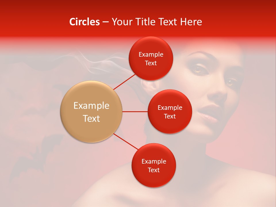 Caucasian Cruel Female PowerPoint Template