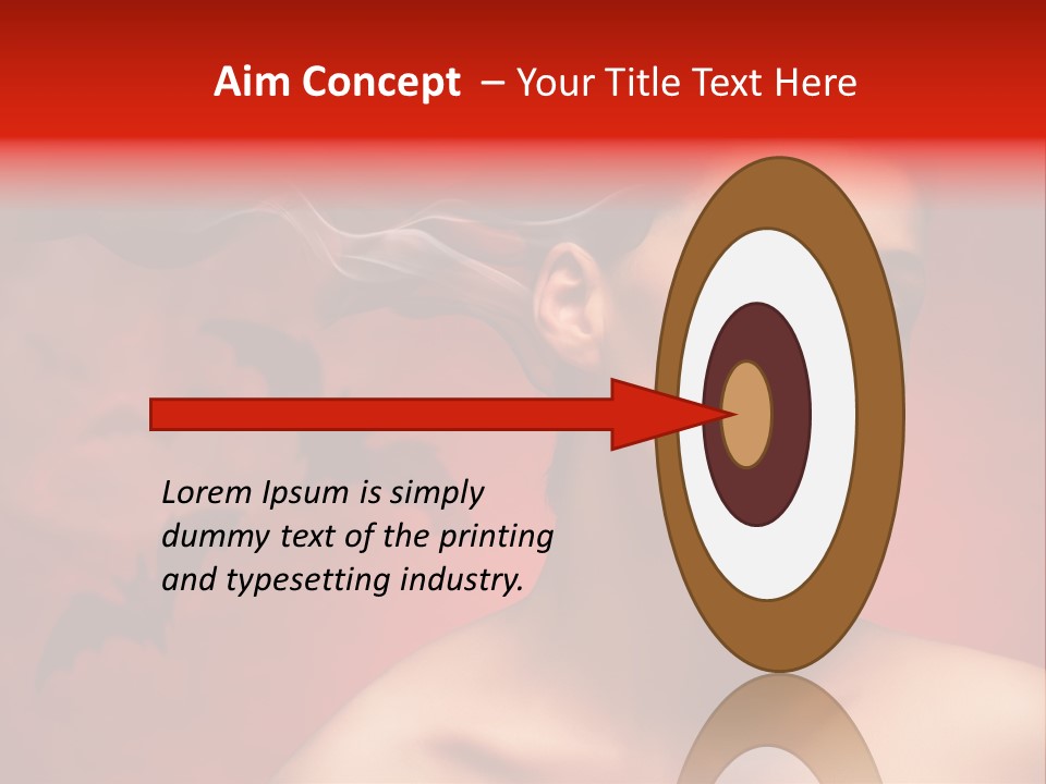 Caucasian Cruel Female PowerPoint Template