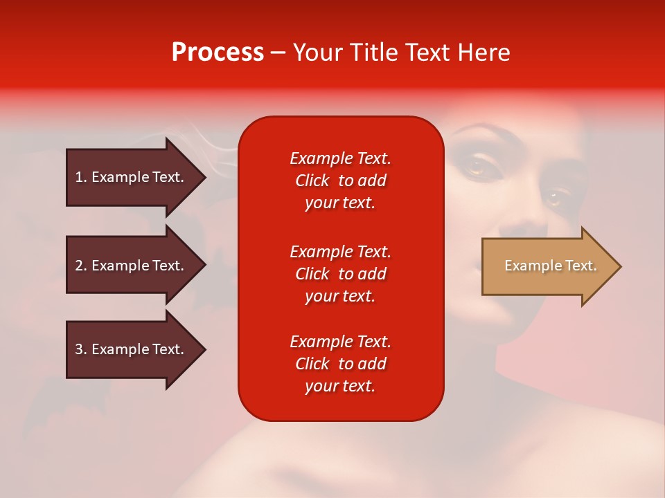Caucasian Cruel Female PowerPoint Template