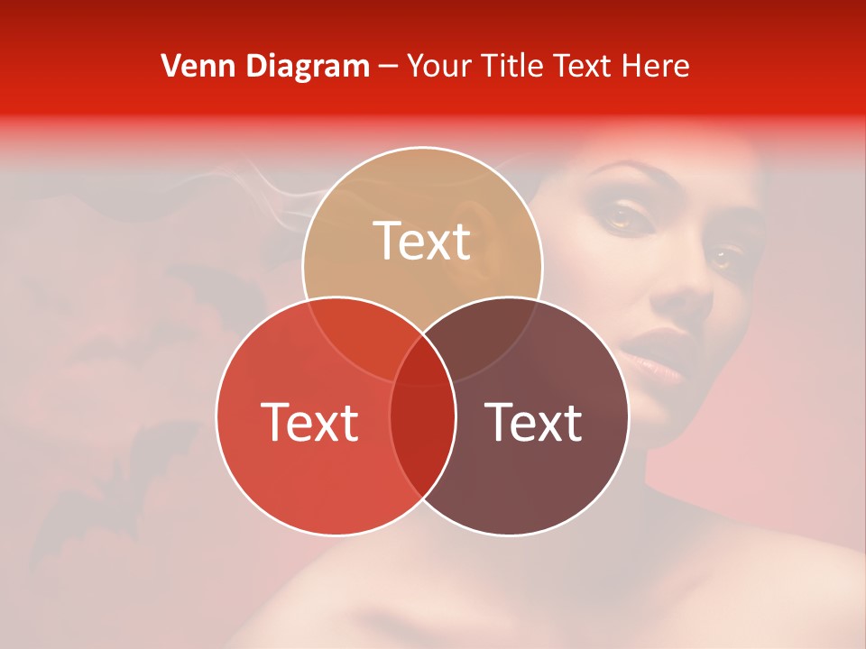 Caucasian Cruel Female PowerPoint Template