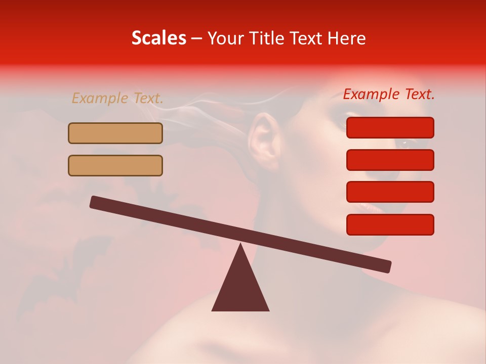 Caucasian Cruel Female PowerPoint Template