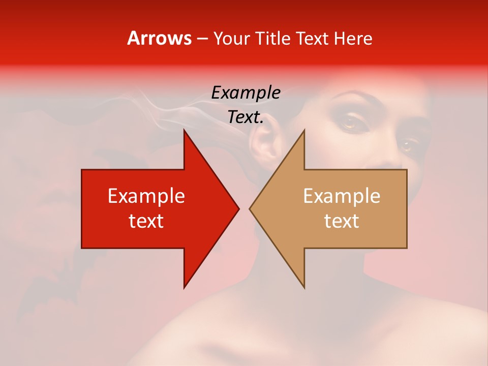 Caucasian Cruel Female PowerPoint Template