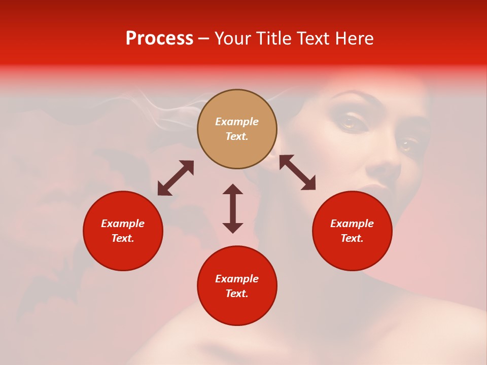 Caucasian Cruel Female PowerPoint Template