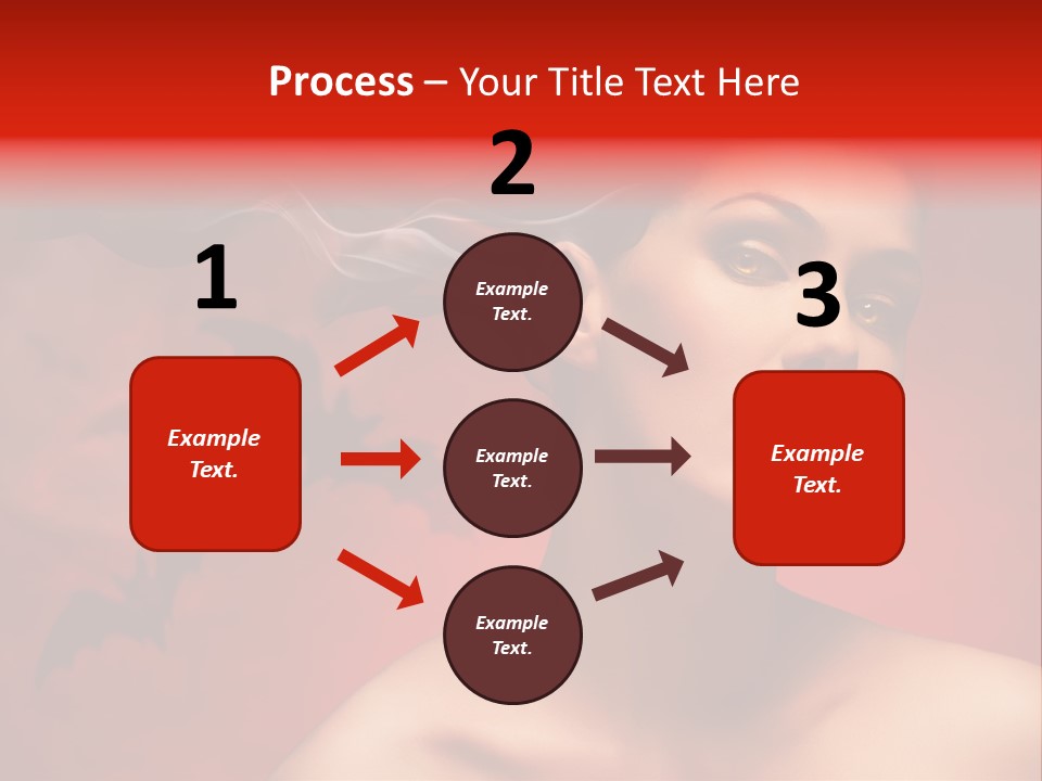 Caucasian Cruel Female PowerPoint Template