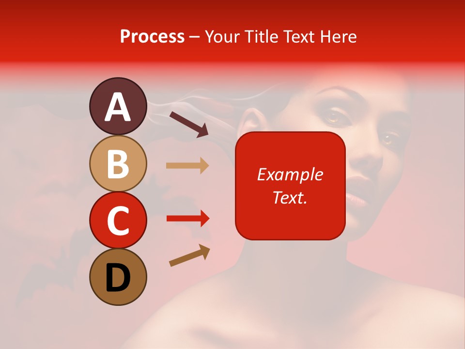 Caucasian Cruel Female PowerPoint Template