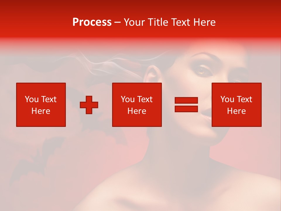 Caucasian Cruel Female PowerPoint Template