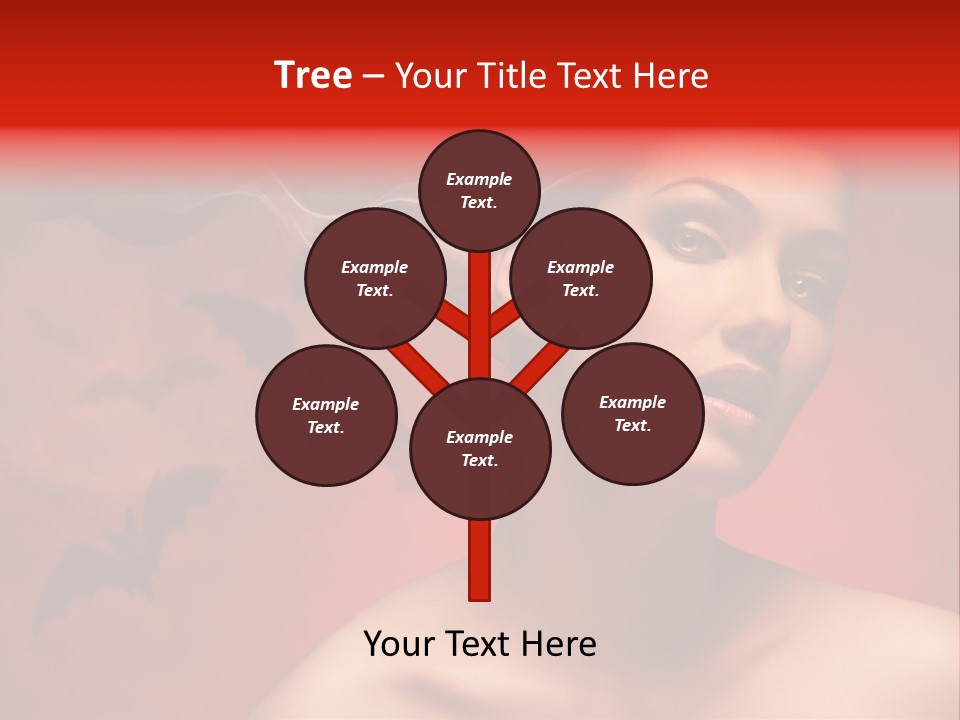 Caucasian Cruel Female PowerPoint Template