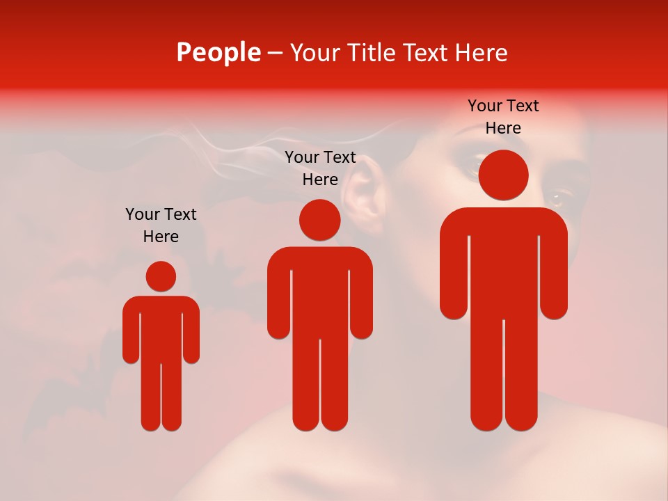 Caucasian Cruel Female PowerPoint Template