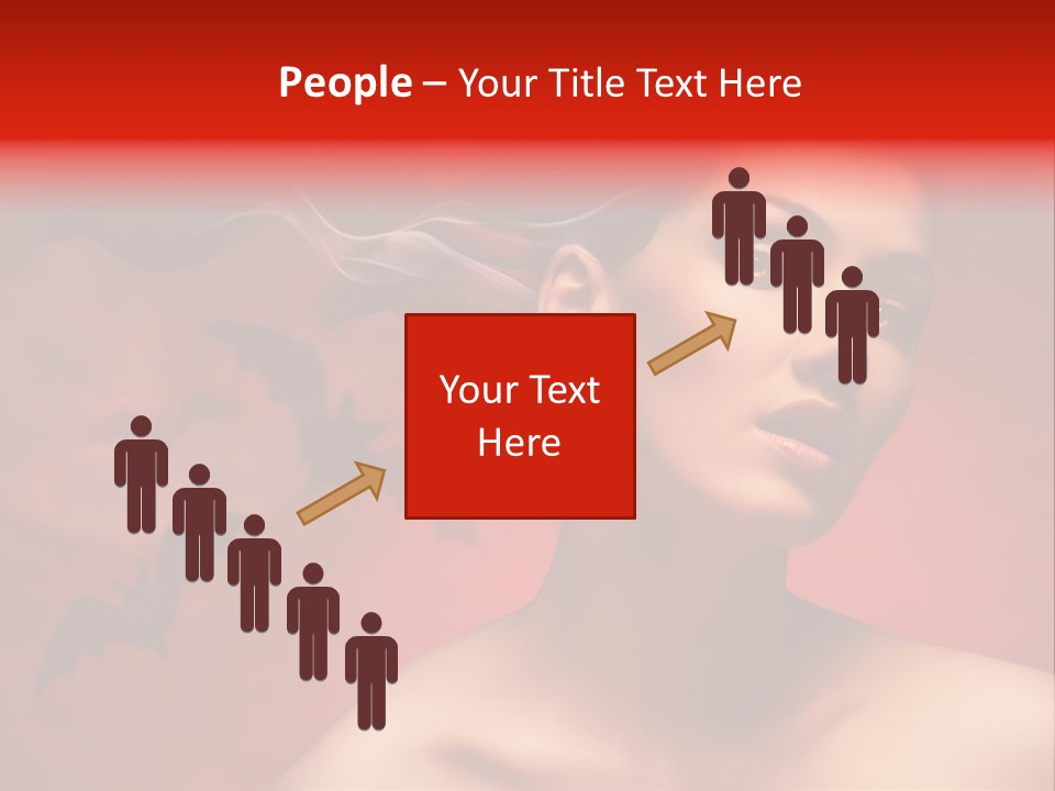 Caucasian Cruel Female PowerPoint Template