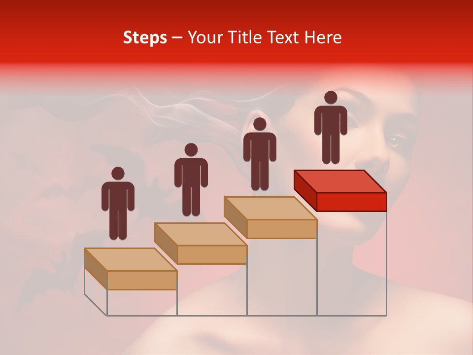 Caucasian Cruel Female PowerPoint Template