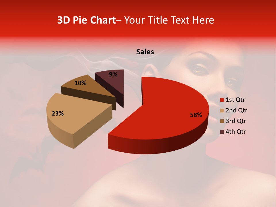 Caucasian Cruel Female PowerPoint Template