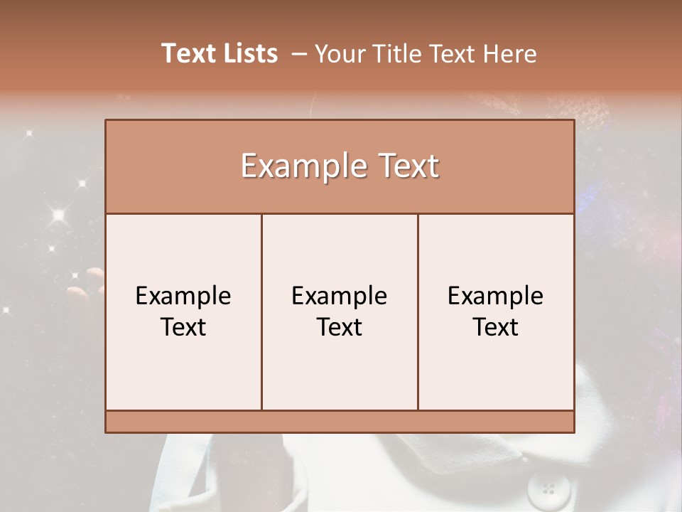 Clothing  Caucasian PowerPoint Template