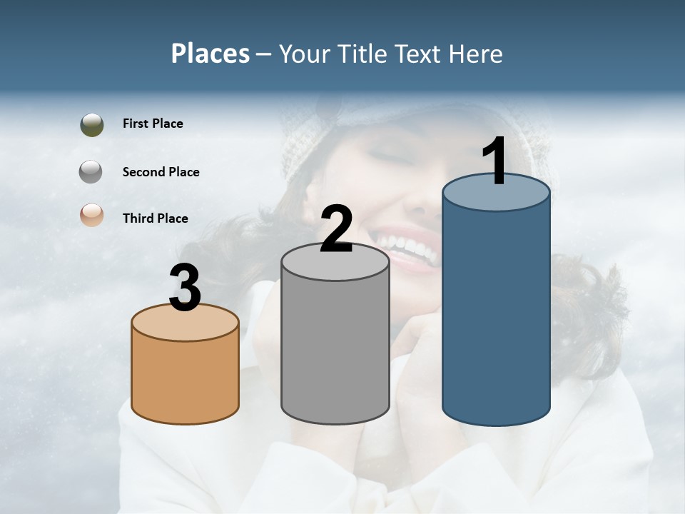 Beautiful Close Up Frost PowerPoint Template