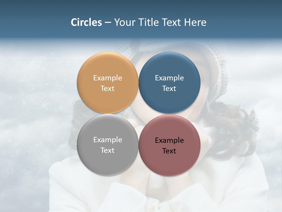 Beautiful Close Up Frost PowerPoint Template