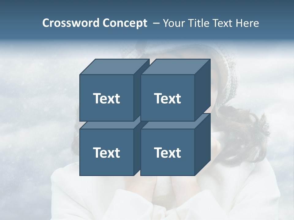Beautiful Close Up Frost PowerPoint Template