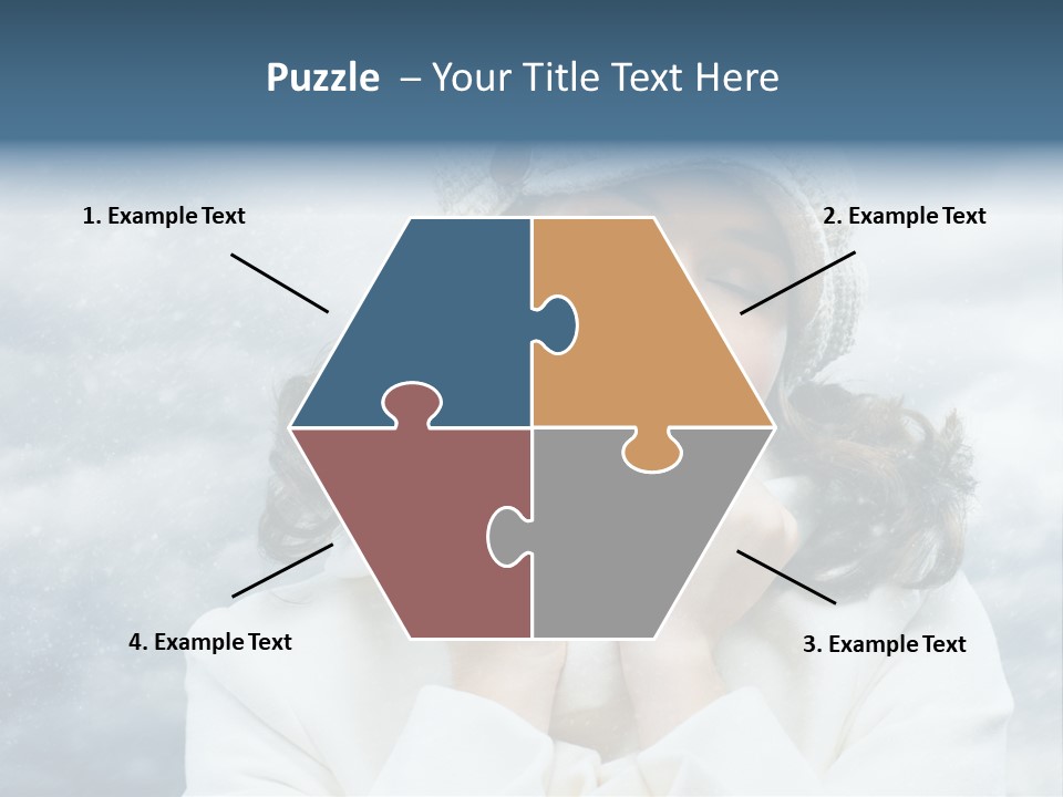 Beautiful Close Up Frost PowerPoint Template