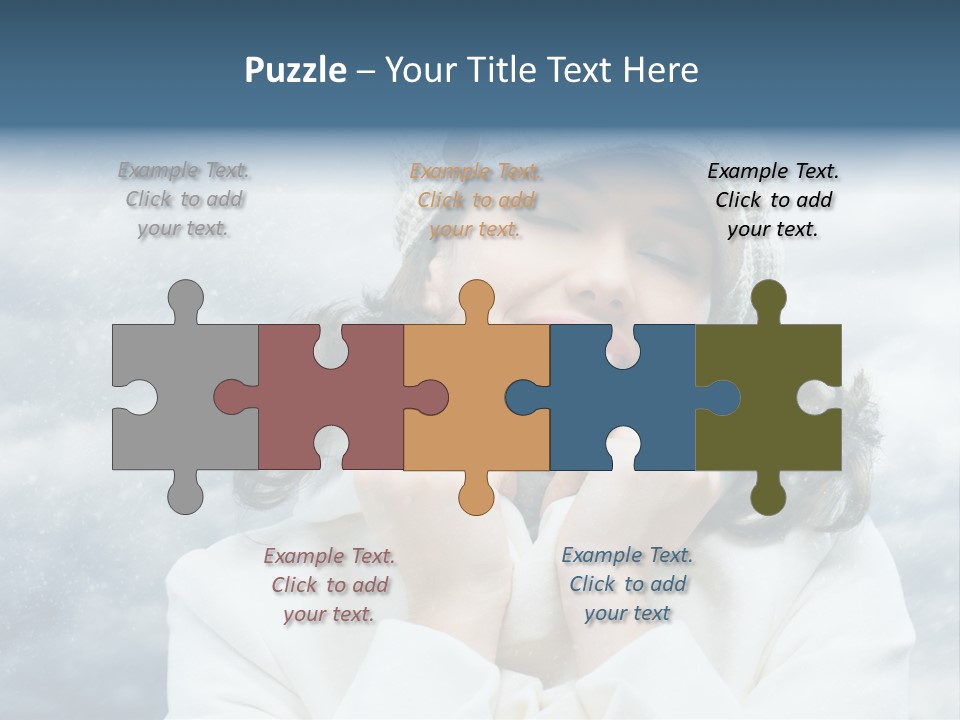 Beautiful Close Up Frost PowerPoint Template