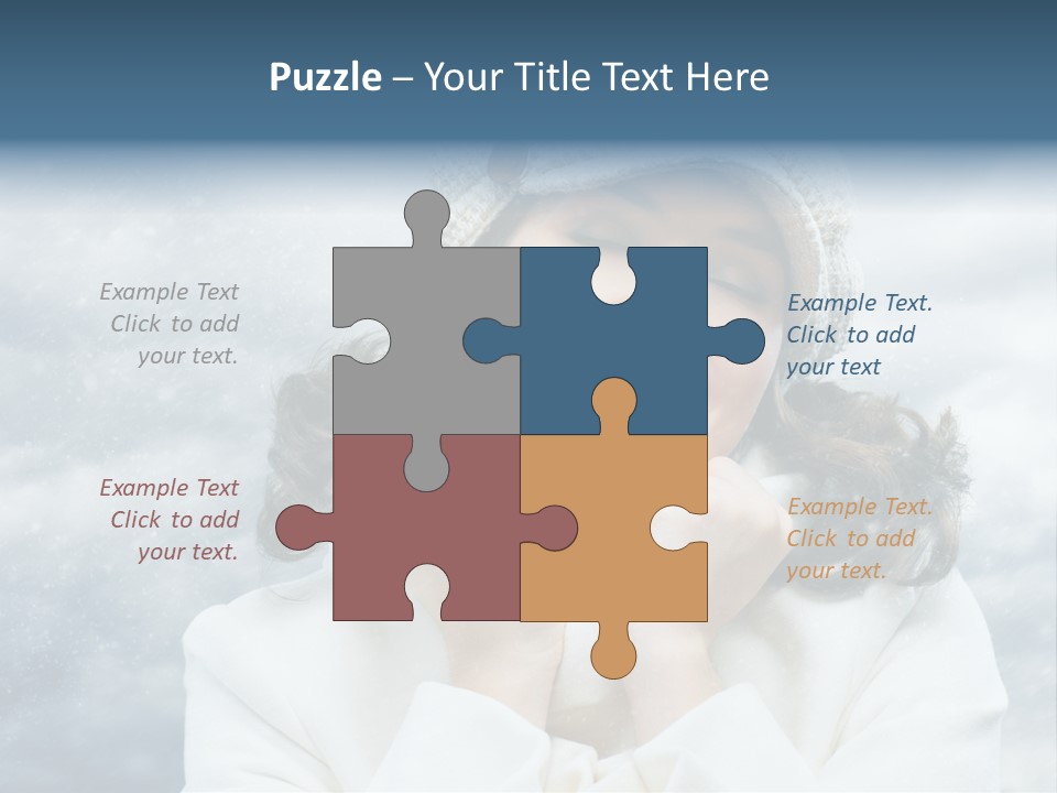 Beautiful Close Up Frost PowerPoint Template