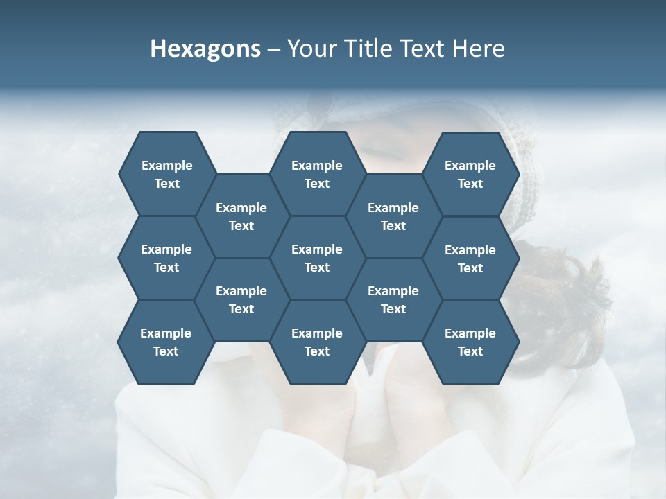 Beautiful Close Up Frost PowerPoint Template