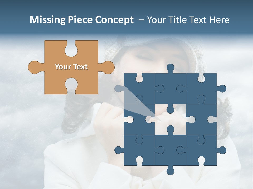 Beautiful Close Up Frost PowerPoint Template