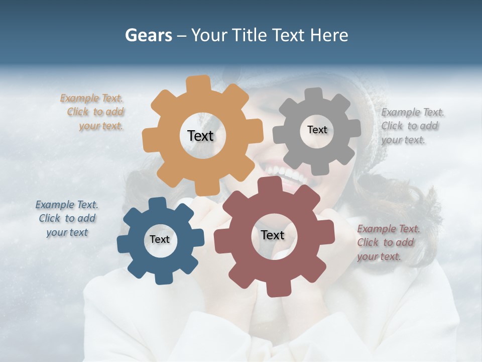 Beautiful Close Up Frost PowerPoint Template