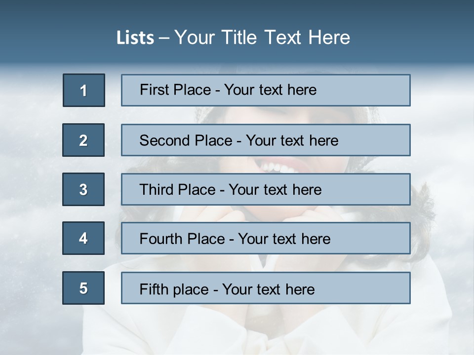 Beautiful Close Up Frost PowerPoint Template