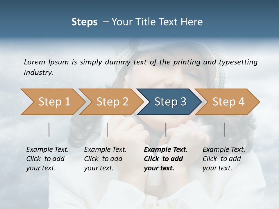 Beautiful Close Up Frost PowerPoint Template